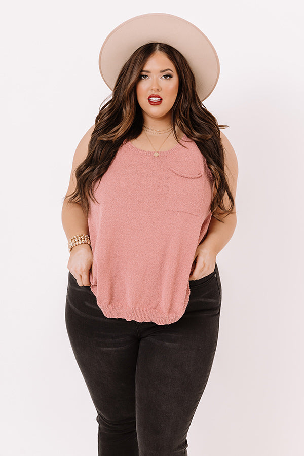 Good Connection Knit Top In Blush Curves Image - 2