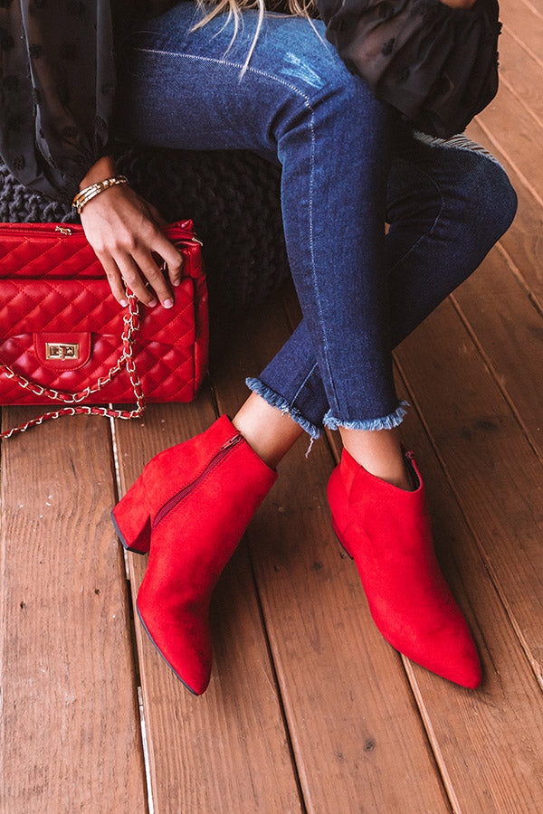 The Roselynn Faux Suede Bootie Image - 3