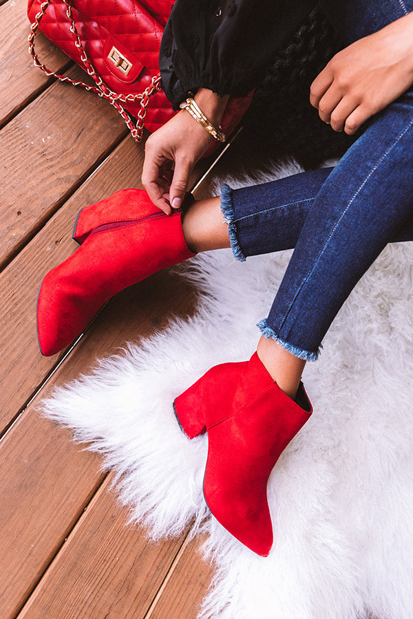 The Roselynn Faux Suede Bootie Image - 1