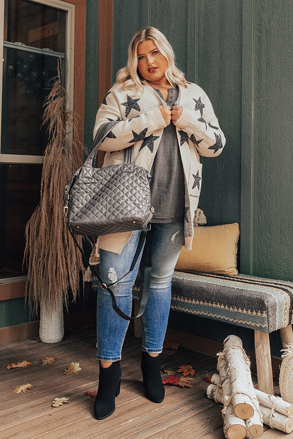 Warmed Up Knit Cardigan In Birch Curves Image - 5