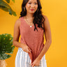 Close Knit Relationship Top In Blush Image - 1