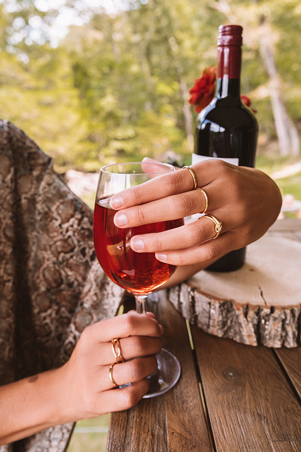 Best Look Ring Set In Gold • Impressions Online Boutique