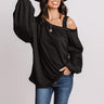 Fan Of Fall Shift Sweater In Black Image - 1