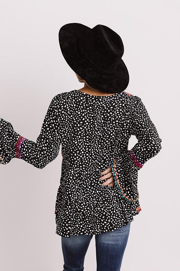 So Enchanting Embroidered Shift Top main image 0