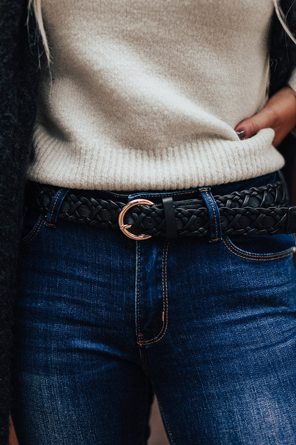 So Worth It Faux Leather Belt In Black Image - 3