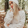Cold Rush Faux Fur Pom Beanie In Ivory Image - 1