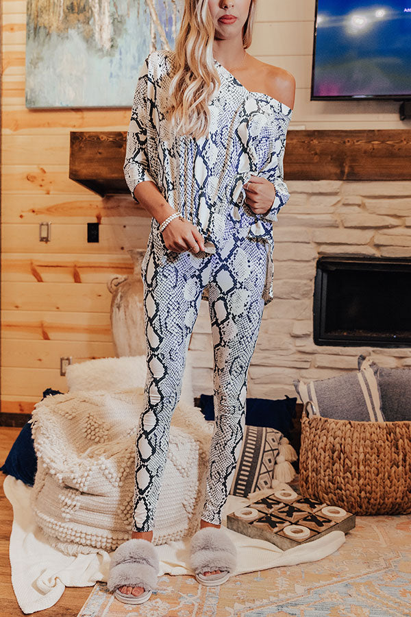 Chill Mood Snake Print Legging Image - 2