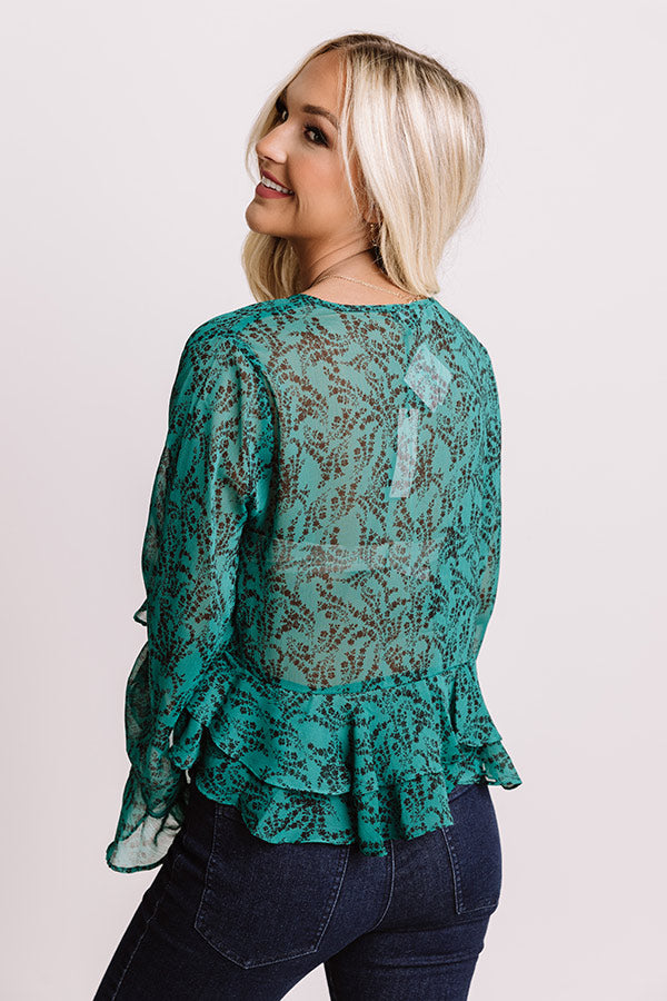 Moment Of Surprise Ruffle Top Image - 5