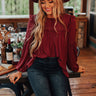 Starlight Swooning Shift Top In Wine Image - 1
