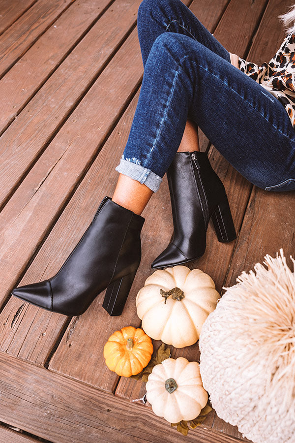 The Maia Faux Leather Ankle Bootie Image - 5