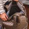 Off The Clock Medium Quilted Tote In Martini Olive Image - 1