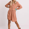 Talk Of The Town Shift Dress In Rustic Rose Image - 1