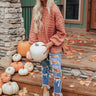 Fall Getaway Sweater In Light Rustic Rose Image - 1