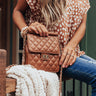 Lovely Night Quilted Crossbody In Cinnamon Image - 1