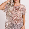 Uptown Brunch Velvet Burnout Top In Champagne Image - 1