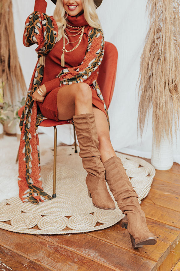 The Finch Knee High Boot In Mocha Image - 1