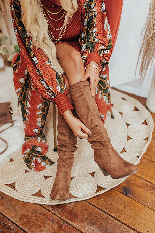 The Finch Knee High Boot In Mocha Image - 2