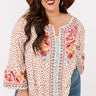 Flaunt It Embroidered Shift Top In Ivory   Curves Image - 1