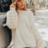 Campfire Crush Knit Sweater In Cream Image - 1