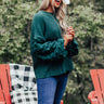 Pumpkin Weather Knit Sweater In Hunter Green Image - 1