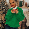 Campfire Crush Knit Sweater In Green Image - 1