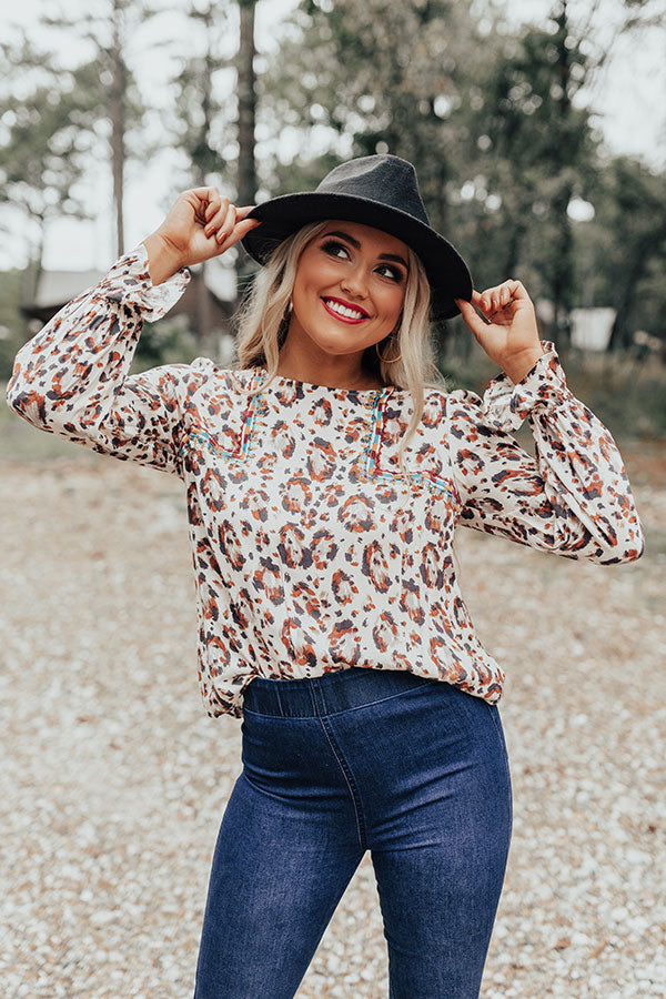 Party For Two Leopard Shift Top Image - 3