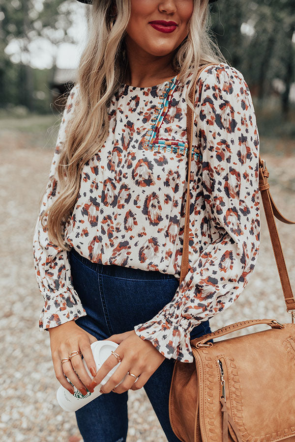 Party For Two Leopard Shift Top Image - 4