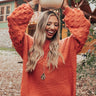 Pumpkin Weather Knit Sweater In Rust Image - 1