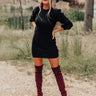 Abundant Love Sweater Dress In Black Image - 1