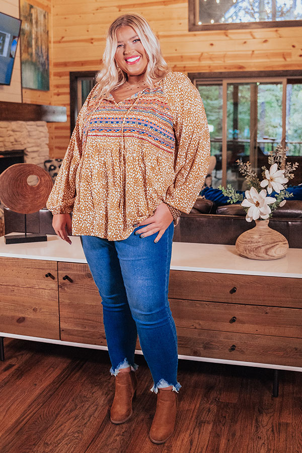 Granting Wishes Embroidered Shift Top Curves Image - 1