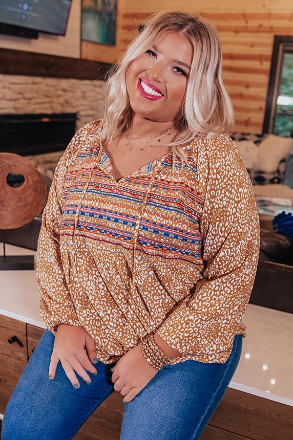 Granting Wishes Embroidered Shift Top Curves Image - 2