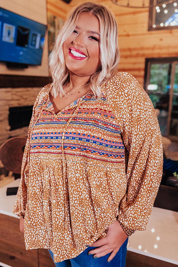 Granting Wishes Embroidered Shift Top Curves Image - 3