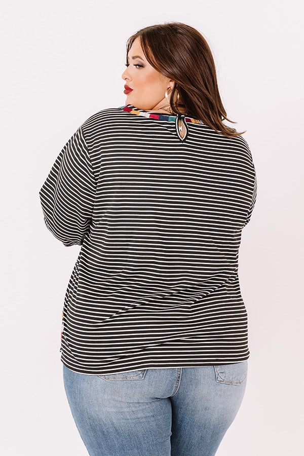New Seasons Stripe Top  Curves Image - 4