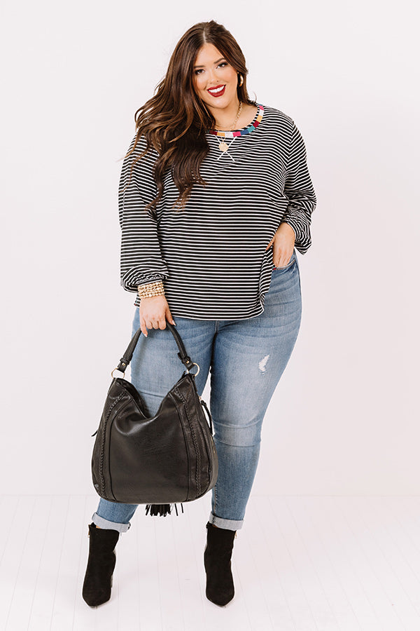 New Seasons Stripe Top  Curves Image - 2
