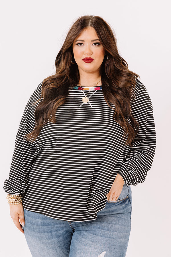New Seasons Stripe Top  Curves Image - 1
