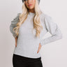 Free Your Mind Ribbed Top In Grey Image - 1