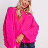 Pumpkin Weather Knit Sweater In Hot Pink Image - 1