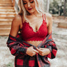 Paris Premier Lace Bralette In Crimson Image - 1
