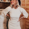 Abundant Love Sweater Dress In Cream Image - 1