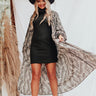 Bombshell Material Snake Print Duster in Forest Image - 1