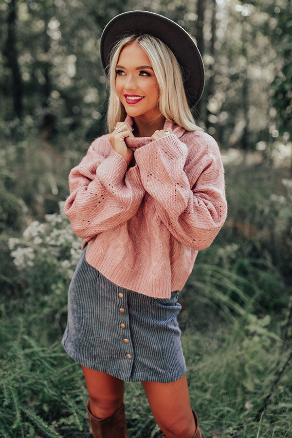 Cozy Mindset Sweater In Blush Image - 1