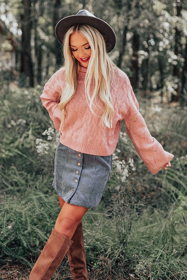 Cozy Mindset Sweater In Blush Image - 3