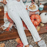 Never Too Cozy Cable Knit Pant In White Image - 1