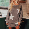 Fall Night Sweater Dress In Grey Image - 1
