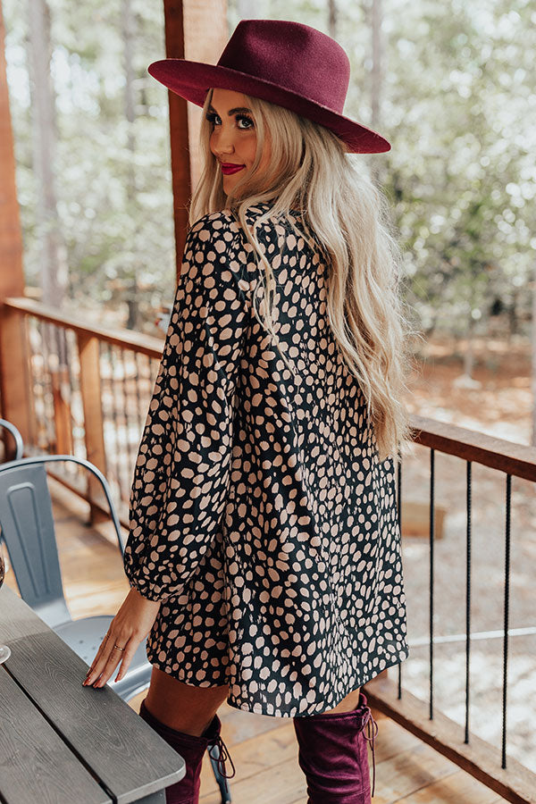 Flirty Babe Tunic Dress in Black Image - 5