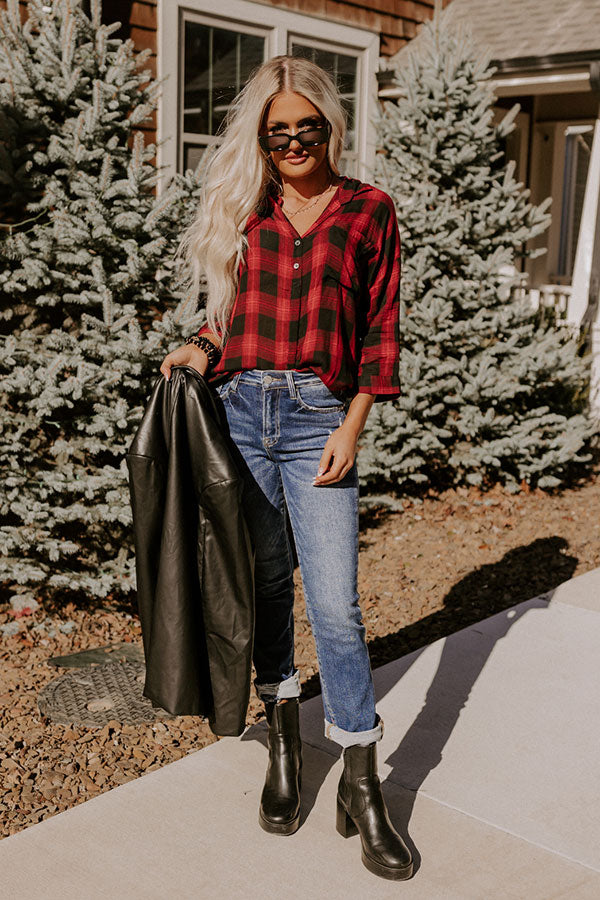So Plaid It's Fall Top • Impressions Online Boutique