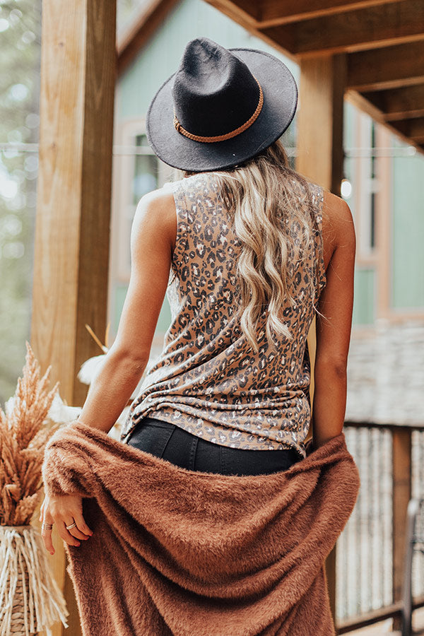 Last Stop Leopard Shift Top Image - 5