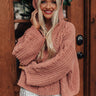 Cuddly Classic Cable Knit Sweater in Rustic Rose Image - 1