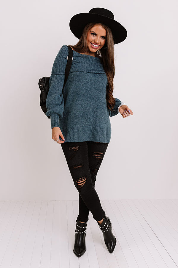 Soft Spun Sweater In Riverside Image - 3