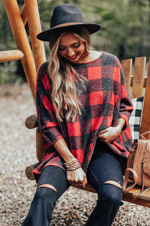 Pumpkin Spice Mornings Buffalo Check Top Image - 5